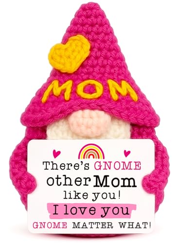 XgiftCreat Mom Gifts for Mothers Day - Funny Mother's Day Birthday Handmade Gnome Gift for Mom from Daughter Son, Cute Cro...