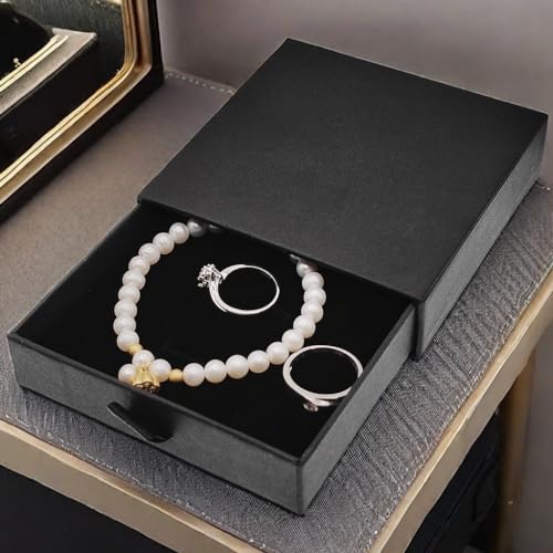 GymRichy 2 Pack Jewelry Gift Boxes Cardboard Jewelry Boxes, 3.5 x 3.5 x 1 Inch Small Gift Boxes for Jewelry Earrings Neckl...