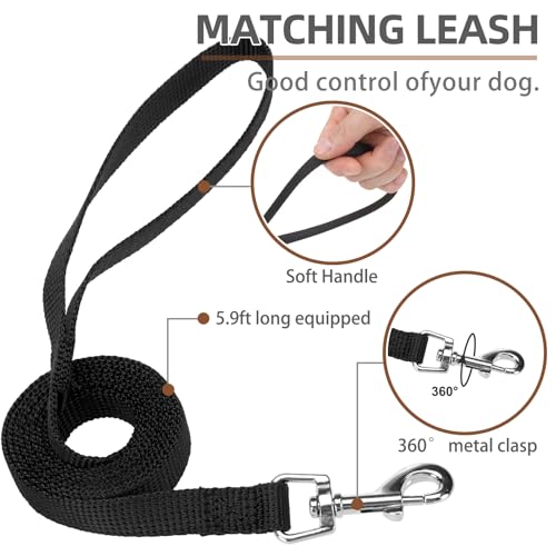 PUPTECK Soft Mesh Dog Harness and Leash Set Pet Puppy Cat Comfort Padded Vest No Pull Harnesses