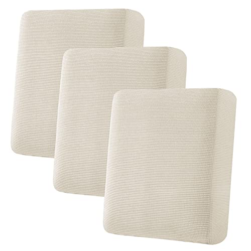 H.VERSAILTEX Super Stretch Individual Seat Cushion Cover Sofa Covers Couch Cushion Covers Slipcover Sets Thick Jacquard Te...
