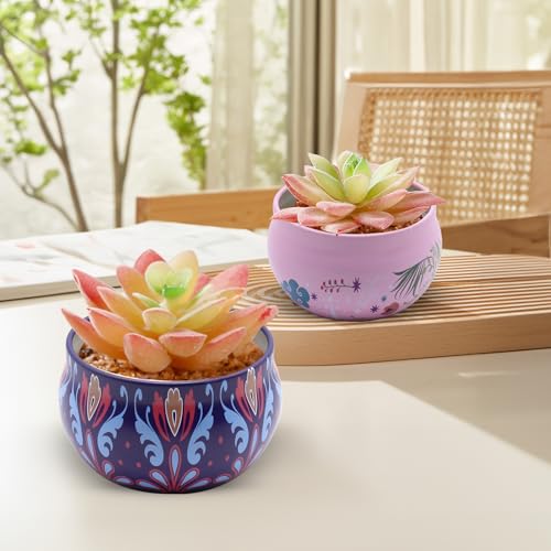 Scented Candles Gift Set for Women 4 Pack Soy Wax Candles with Dried Flowers Reusable Tin Aromatherapy Relaxation Gift for...