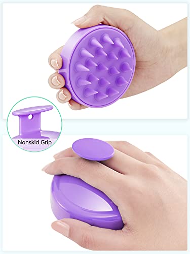 HEETA Scalp Massager Hair Growth, Soft Silicone Scalp Scrubber Shampoo Brush for Exfoliation, Dandruff Removal Head Massag...