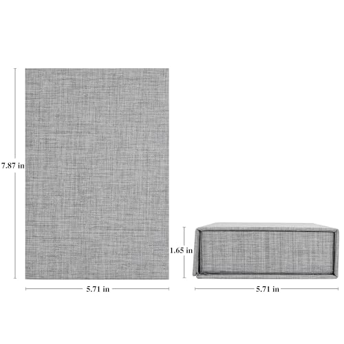 Yopih 5x7 Linen Photo Storage Box - Ideal for Preserving and Organizing Your Precious Photos, Certificates, Scrapbooking S...