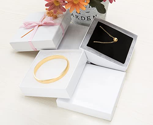 Magicool Hanger Magicool 20 Pack 3.5x3.5x1 Inch Cardboard Jewelry box Necklaces,Bracelets,Earrings,Small Gift Packaging,Je...