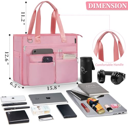 ANILD Large Tote Bag for Women, Travel Shoulder Bag Utility Handbag with Multiple Pockets for Gym, Work, Travel