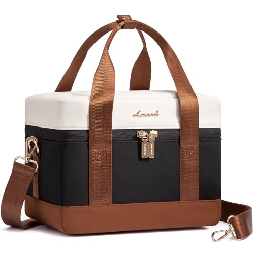 LOVEVOOK Insulated Lunch Box for Women Men, Reusable Lunch Bag with Large Capacity, Leakproof Cooler Lunch Tote for Work, ...