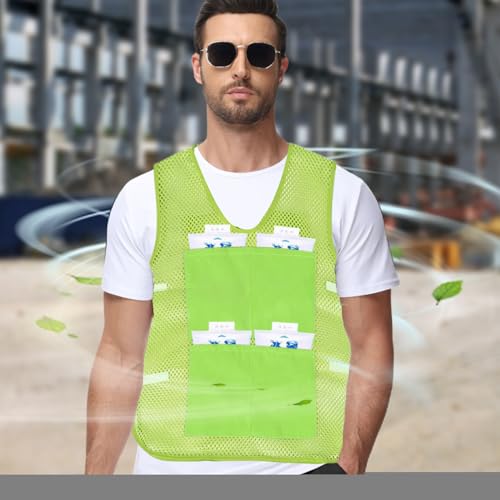 Cooling Vest for Men, Ice Vest with 8 Ice Packs, Cool Jacket for Hot Weather, Unisex Adult Workout Apparel