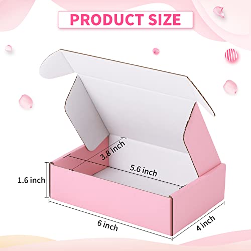 Spakon 50 Packs Shipping Boxes Cardboard Corrugated Mailer Packaging Boxes for Small Business Cute Small Box Cardboard Car...