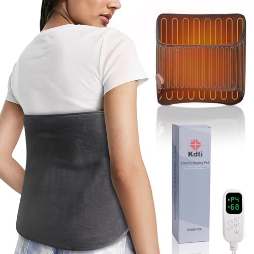 Heating Pad for Back Pain Relief – Extra-Large 15.7" x 50" Heating Pad, 6 Temperature Settings, 4 Timer Modes, Machine Was...