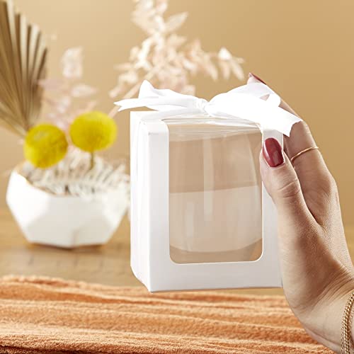 Kate Aspen Gift Boxes for Stemless Wine Glass, 9-Ounce, White, Set of 12