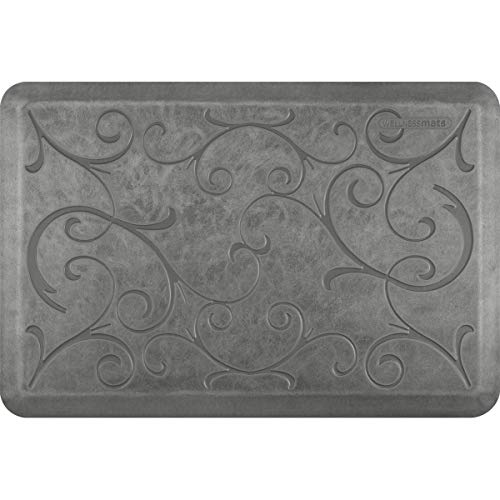 WellnessMats Bella Collection Anti-Fatigue Floor Mat, Polyurethane – Ergonomic Support Pad for Home, Kitchen, Garage, Offi...