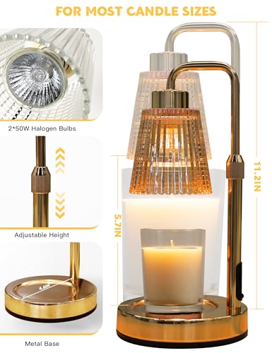 GODONLIF Candle Warmer Lamp with Timer Dimmable, Birthday Gifts for Women Mom, House Warming Gifts New Home Decor, Wax Mel...