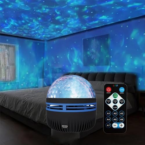 2 in 1 Northern Lights and Ocean Wave Projector with 14 Effects of Galaxy Light for Game Rooms, Parties, Light Projector f...