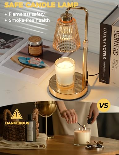 GODONLIF Candle Warmer Lamp with Timer Dimmable, Birthday Gifts for Women Mom, House Warming Gifts New Home Decor, Wax Mel...