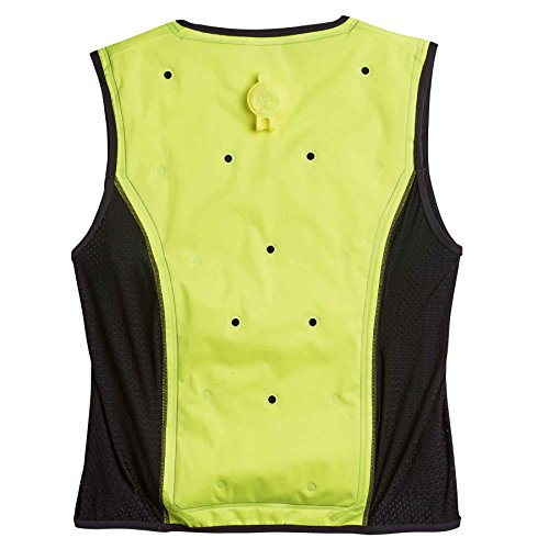 Ergodyne Chill-Its 6685 Evaporative Cooling Vest, Wearer Stays Cool and Dry, Breathable Comfort, Zipper Closure Large, Large