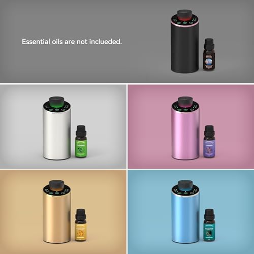 Waterless Essential Oil Diffuser Aromatherapy Scent Diffusers for Home Large Room, Bedroom, Car, Office, Desk, Battery Ope...
