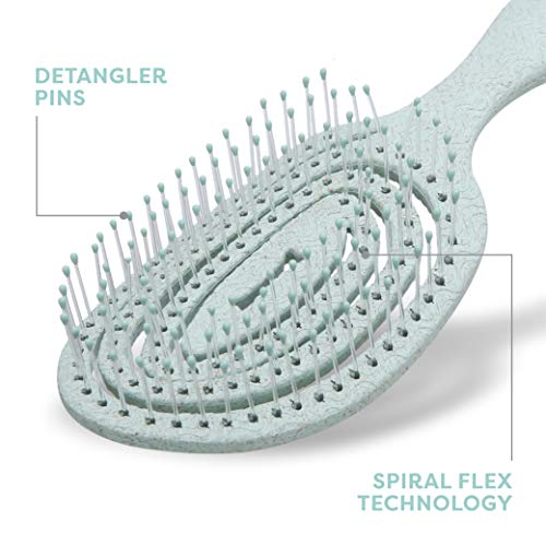 BioSilk for Pets Eco Friendly Detangling Pin Brush for Dogs, Gentle Dog Grooming Brush Designed to Help Remove Knots and T...