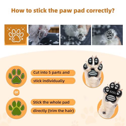 Anti-Slip Dog Paw Protector Pads for Senior Dogs, Dog Paw Adhesive Pads on Hardwood Floor,Senior Pets Essentials with Stro...
