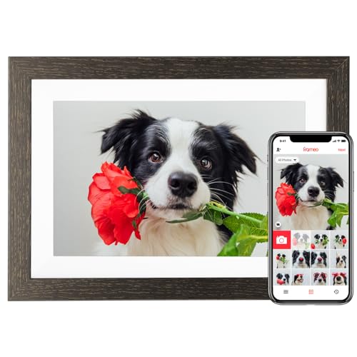 BIHIWOIA 10.1'' Frameo Digital Picture Frame, 32GB WiFi Digital Photo Frame, 1280x800 IPS Touch Screen, Auto-Rotate, Slide...