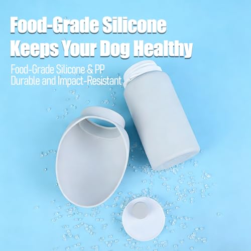 Foldable Dog Water Bottle for Small Dogs & Cats, Leak-Proof Portable Pet Water Dispenser, One-Hand Operation Travel Puppy ...