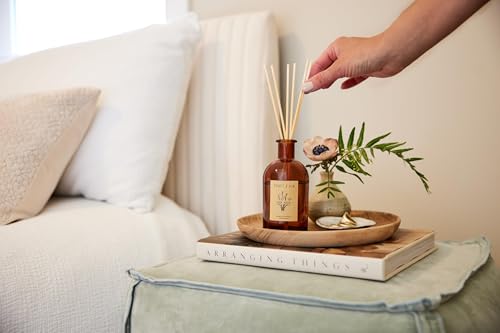 Craft & Kin Oud Wood Diffuser Reed Diffuser | All Natural Essential Oil & 8 Rattan Scent Sticks | Reed Diffusers for Home,...