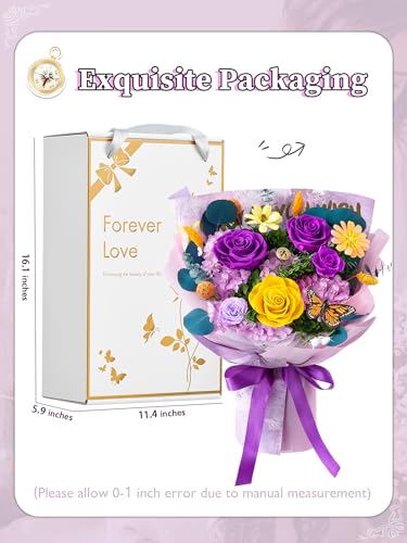 Beaulasting Roses Mothers Day Flowers for Delivery Prime Forever Flowers Mom Preserved Roses Bouquets Flower Birthday Gift...