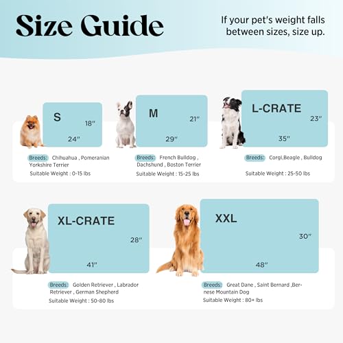 LE SURE Dog Cooling Mat for Extra Large Dogs -Q-Max>0.5 XL Breathable Thin Cool Crate Pad with Chill Cold Fiber and Innova...