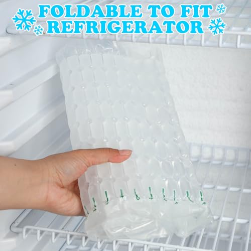 Reallnaive Reusable Freezable Ice Mat Sheets for Coolers Flexible Ice Packs for Food Trays, Cheese Boards, Deli Meats, Veg...
