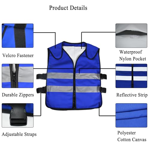 IAIGOGO Cooling Vest for Men Women Teens,Adjustable Ice Vest with 20 Pcs Ice Packs for Hot Weather Use,Ideal for Outdoor W...