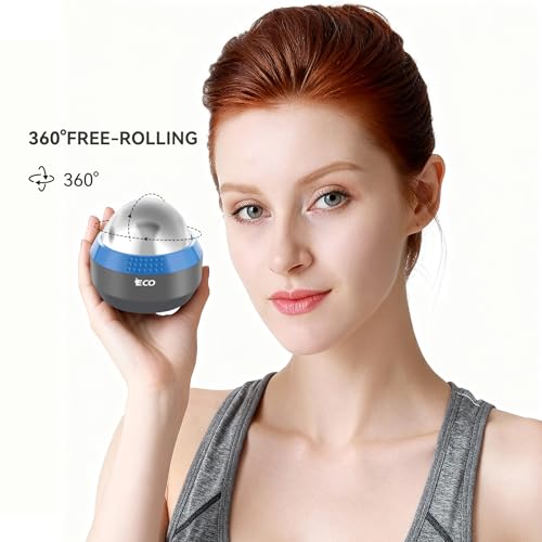 iECO Cold Massage Roller Ball - Ice Roller Ball for Muscles Deep Tissue, Cold & Heat Therapy, Plantar Fasciitis Roller