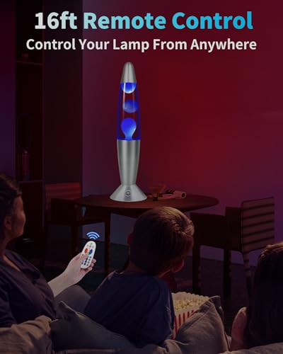17 Colors Changing Liquid Motion Lamp with Remote: 16 Inch LED Night Light for Kids Adults - Relaxing Table lamp for Bedro...