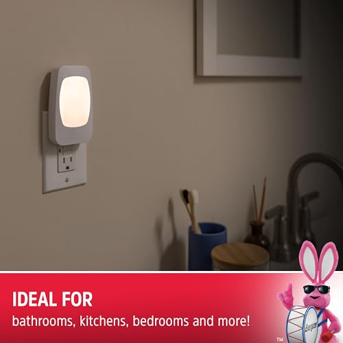 Energizer 4-in-1 LED Power Failure Night Light, 1 Pack, Plug-in, Light Sensing, Auto On/Off, Foldable Plug, Soft White, Em...