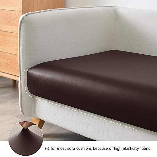 Yates Home PU Leather Couch Sofa Cushion Slipcover Water-Proof Elastic Chair RV Seat Covers Loveseat Sofa Furniture Protec...