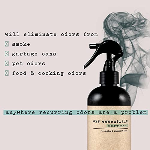 Air Essentials 12 oz Air Freshener & Odor Eliminator Spray - Neutralize Odors from Smoke, Pets, Food & Garbage in Homes, O...