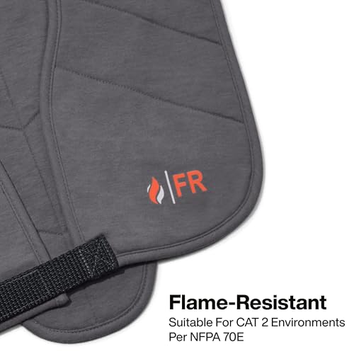 Klein Tools FRCLVST2 Flame-Resistant Cooling Vest, 90-Minute Active Cooling When Wet, Cat 2 Arc Flash, Soft Fabric with Ad...