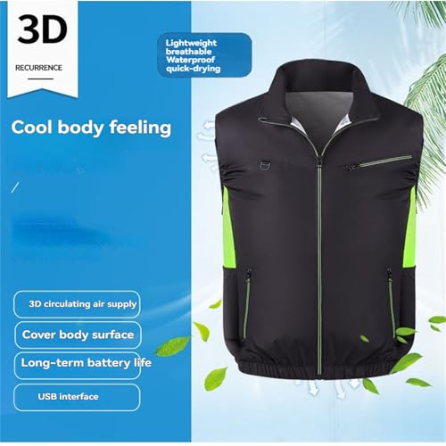 YAMIELO Japanese Cooling Vests for Hot Weather, Air Conditioned Jacket for Men & Women
