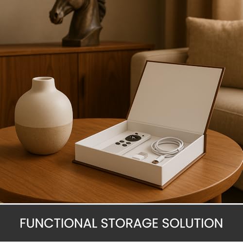 PRIMERA COLLECTIONS Faux Book Storage Boxes – Linen Decorative Books for Home Decor, Coffee Tables, Bookshelves, Photo Sto...