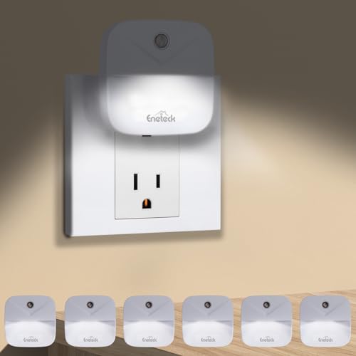 Eneteck Night Light, LED Night Lights Plug into Wall, Dusk to Dawn Sensing Nightlights, No Glaring Compact Size, Night Lig...
