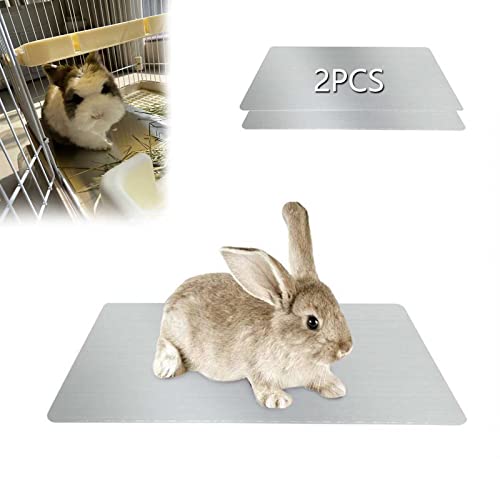 PeSandy Rabbit Cooling Pad, 2PCS Hamster Cooling Pad Pet Cooling Mat for Rabbit Bunny Hamster Guinea Pig & Other Small Pet...
