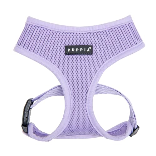 Puppia Soft Dog Harness No Choke Over-The-Head Triple Layered Breathable Mesh Adjustable Chest Belt and Quick-Release Buck...