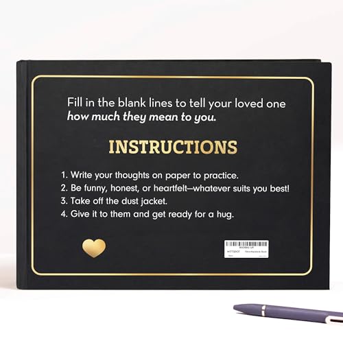 What I Love about You Book - Valentines Day Gifts for Him, Her - Fill-in-the-Blank Book for Men, Boyfriend, Husband, Wome...