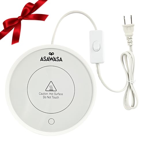 ASAWASA Smart Candle Warmer for Large Jar, Coffee Mug Warmers, with Gravity Switch Auto Shut-On/Off, Safely and evenly Rel...