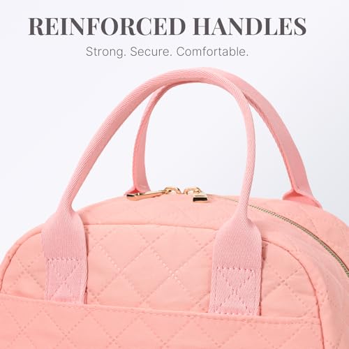 Lunch Bag for Women, Insulated Lunch Box, Reusable Water-Resistant Lunchbox Cooler with Front Pocket, Large Capacity Lunch...