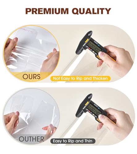 300 Pcs Cookie Bags with Seal, 4x6 Inches Self Sealing Cellophane Bags, Clear Cookie Bag Resealable Treat Bags for Packagi...