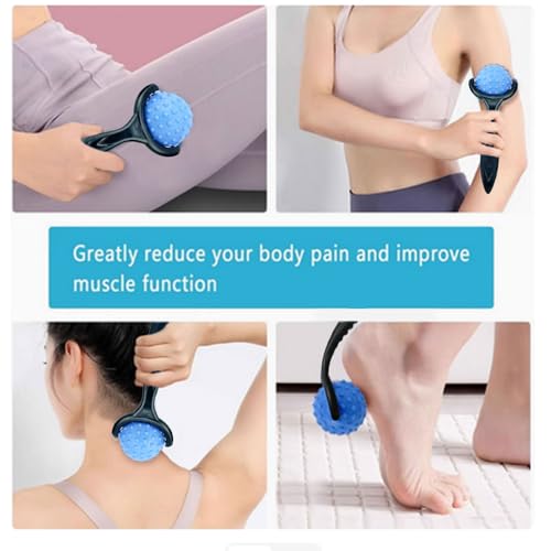 Everjoys Massage Ball Roller Set– Ice Cold and Hot for Deep Tissue and Sore Muscle Relief of Stiffness and Stress, Body, N...