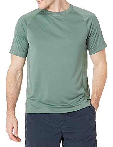 Amazon Essentials Men's Slim-Fit Short-Sleeve Quick-Dry UPF 50 Swim Tee