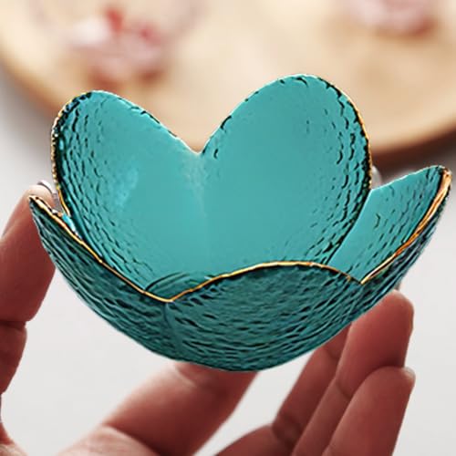 2 PCS Trinket dish Glass Jewelry Tray Flower Ring dish Exquisite Room Decor Vanity Storage Tray Room Decor Aesthetic Cute ...