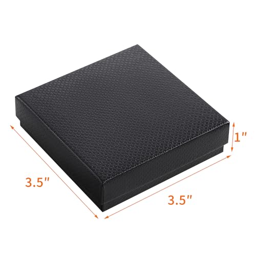 GEFTOL Jewelry Gift Boxes 20 Pack 3.5x3.5x1 Inch Cardboard Jewelry Boxes,Small Gift Boxes for Jewelry Earrings Necklaces H...