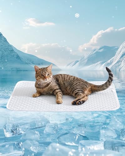 TIMSUNBER Dog Cooling Mat - Instant Cooling Pet Bed for Dogs & Cats, 6-12°F Drop, Non-Toxic & Machine Washable, Anti-Slip ...