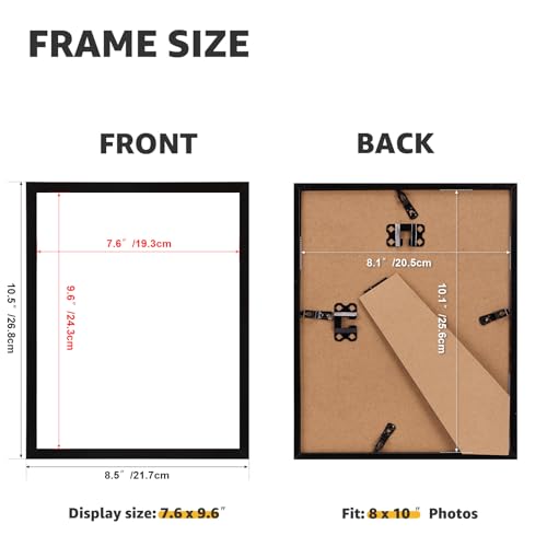 Giftgarden 8x10 Picture Frame Set of 18, Lightweight 8 by 10 Frames Bulk for Gallery Wall Photo Hanging and Tabletop Displ...